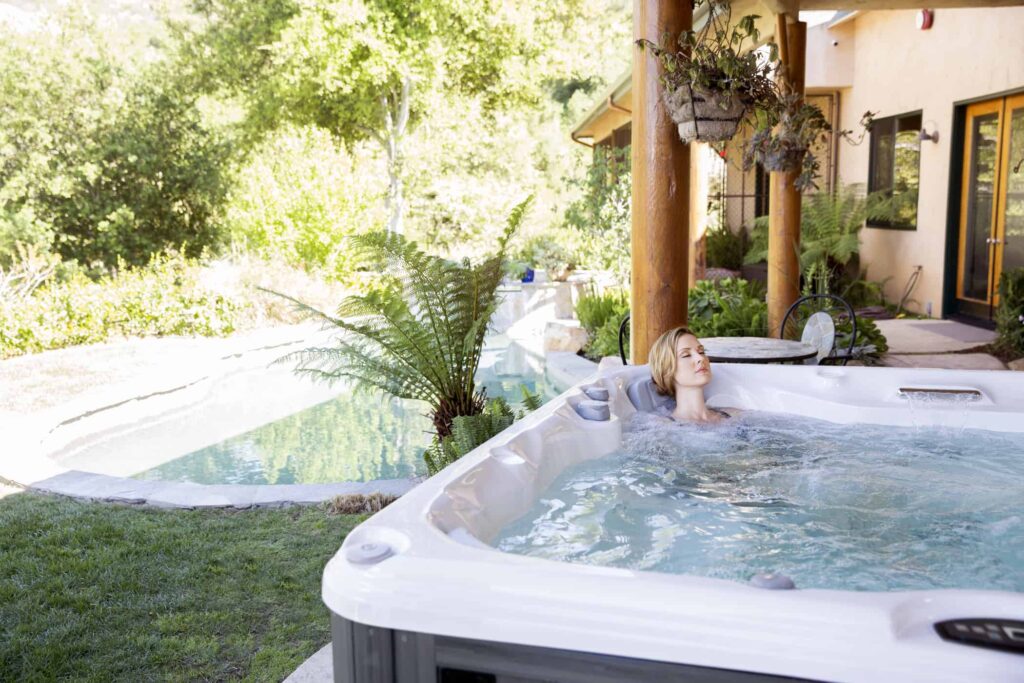 woman easing arthritis with hydrotherapy